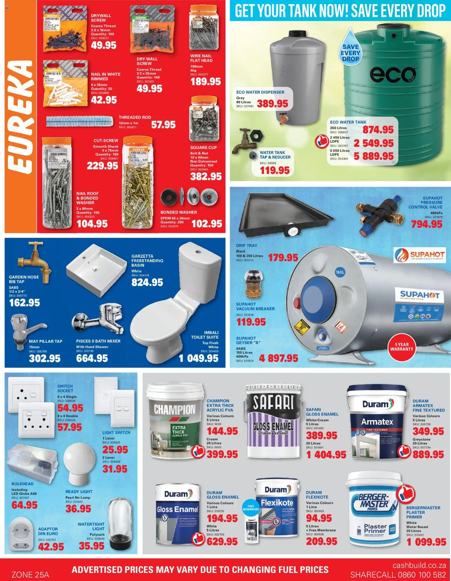 New Cashbuild catalogue – valid from 21/09/2026 | Page: 3 | Products: Tank, Globe, Socket, Enamel