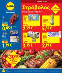 Lidl φυλλαδιο Στρόβολος - Μακεδονιτίσσης 107 σε ισχύ από 24/09/2026