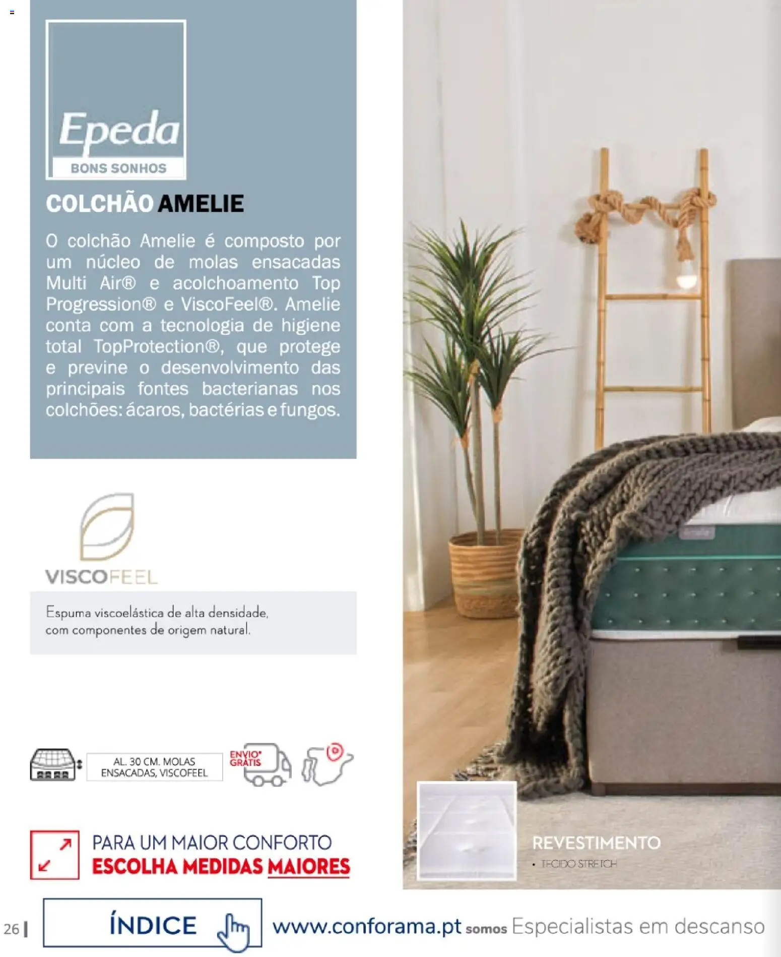 Conforama Camitis │ válido de 06/08/2026 | Página: 26 | Produtos: Top, Colchões, Colchão