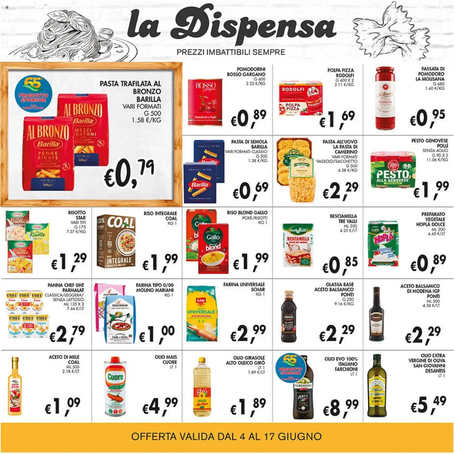 Volantino Coal del 04.06.2026 | Pagina: 12 | Prodotti: Riso, Panna, Pesto, Glassa