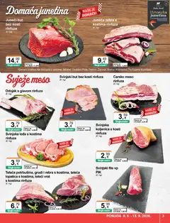 KTC Katalog - Pregled kataloga iz trgovine KTC, vrijedi od 09.09.2026 | Stranica: 3 | Proizvodi: Juneći but, Odojak, Carsko meso, Lopatica
