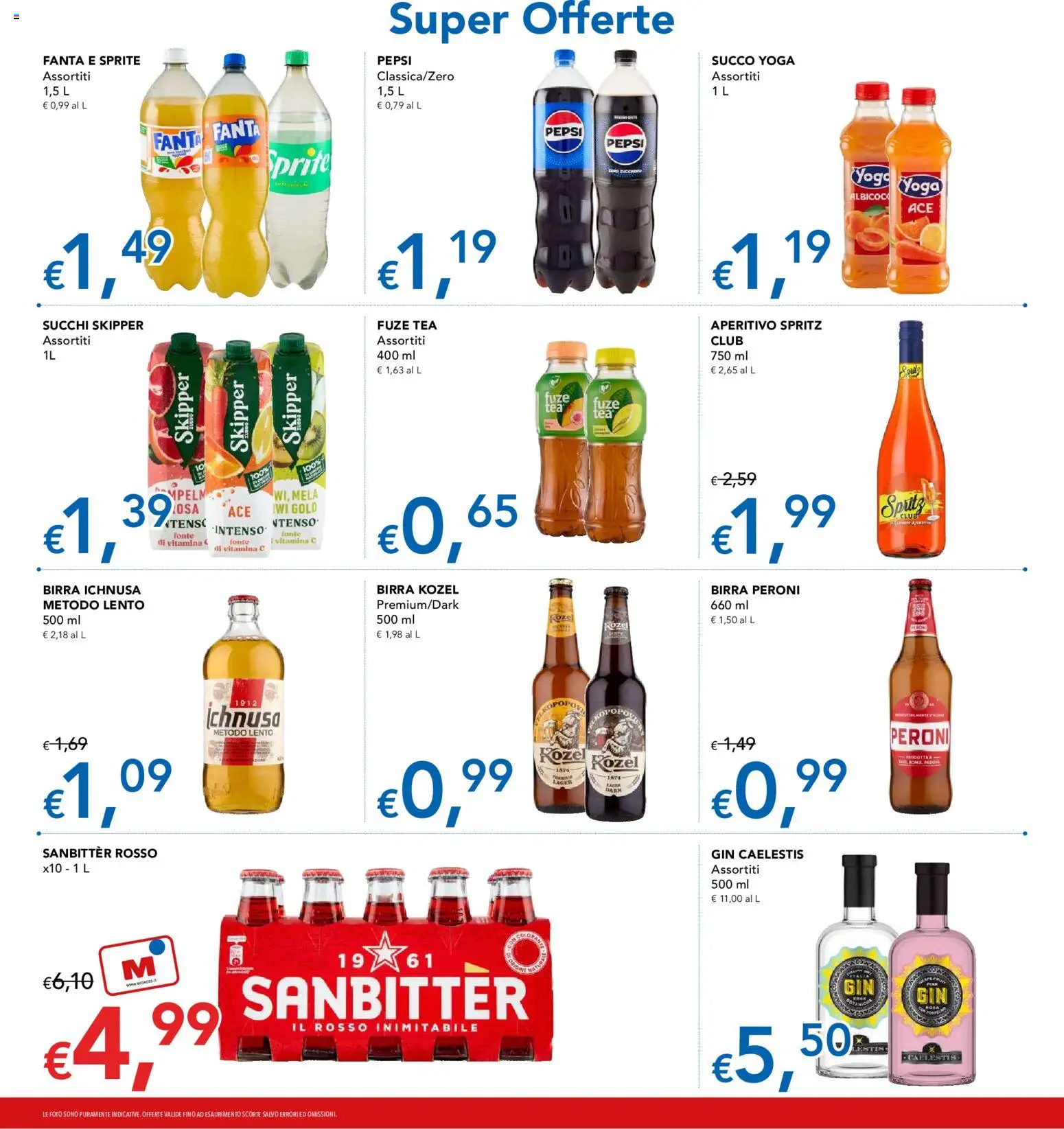 Volantino Migross del 24/09/2026 | Pagina: 12 | Prodotti: Birra, Sprite, Birra Peroni, Aperitivo