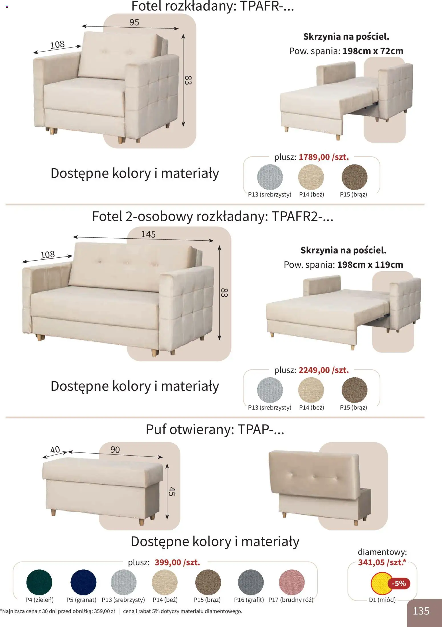 Bodzio Katalog od 01.08.2026 | Strona: 135 | Produkty: Miód, Fotel, Róż