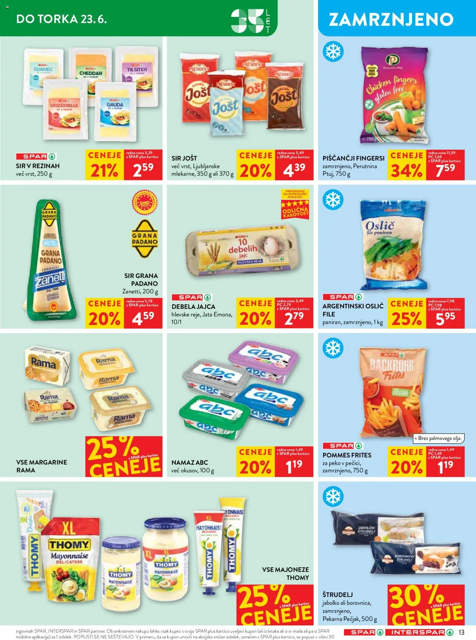Novi Spar katalog ponudbe – veljaven od 17.06.2026 | Stran: 19 | Izdelki: Pekarna, Namaz, Jajca, Cheddar