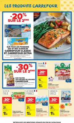 Carrefour Market - Prévisualisation de Carrefour Market Les produits carrefour valide à partir de 25/08/2026 | Page: 9 | Produits: Lardons, Poissons, Tomates, Saumon