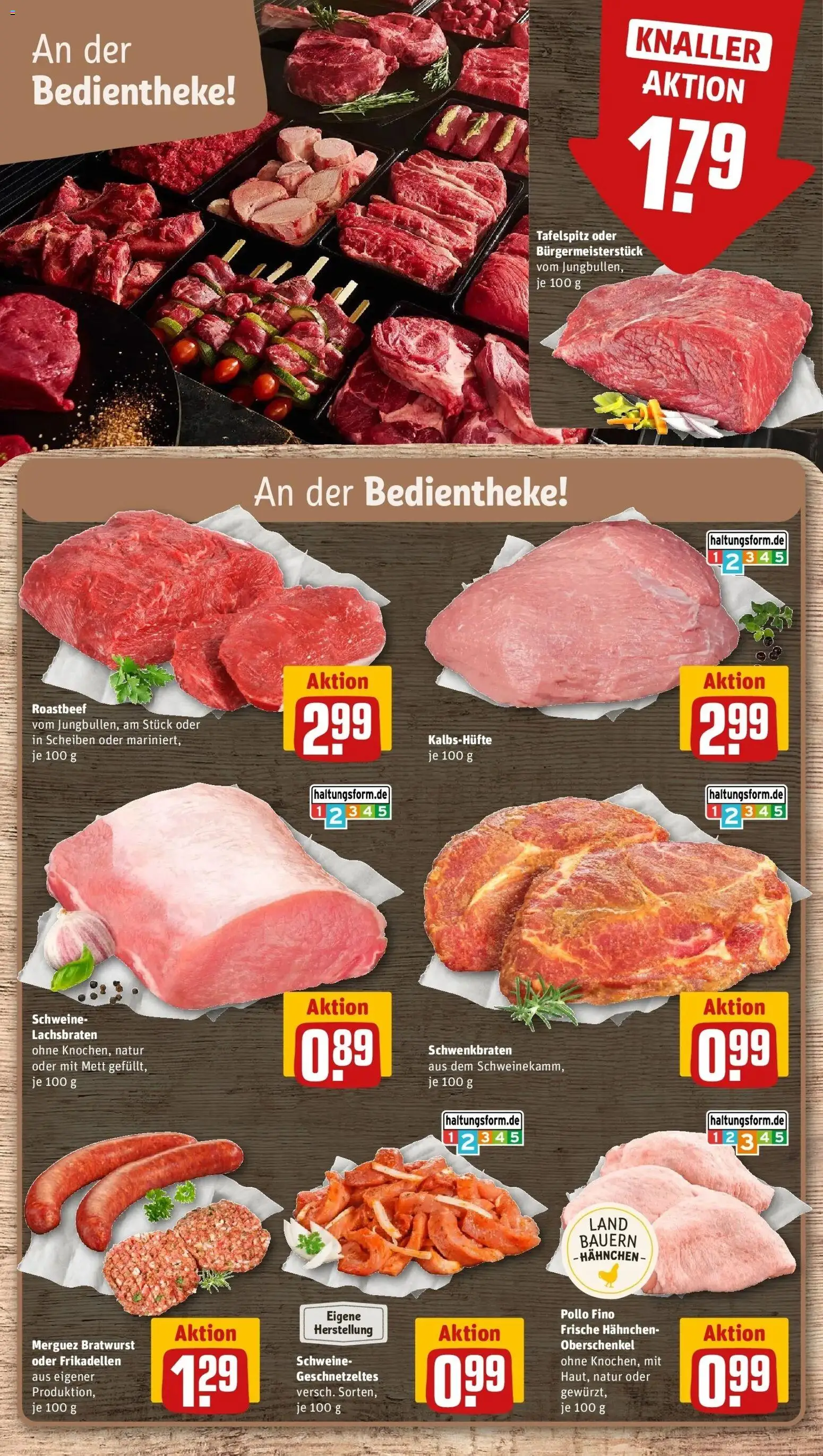 REWE Prospekt ab 05.10.2026 zum Blättern » Angebote | Seite: 10 | Produkte: Tafelspitz, Hahnchen, Bratwurst, Roastbeef