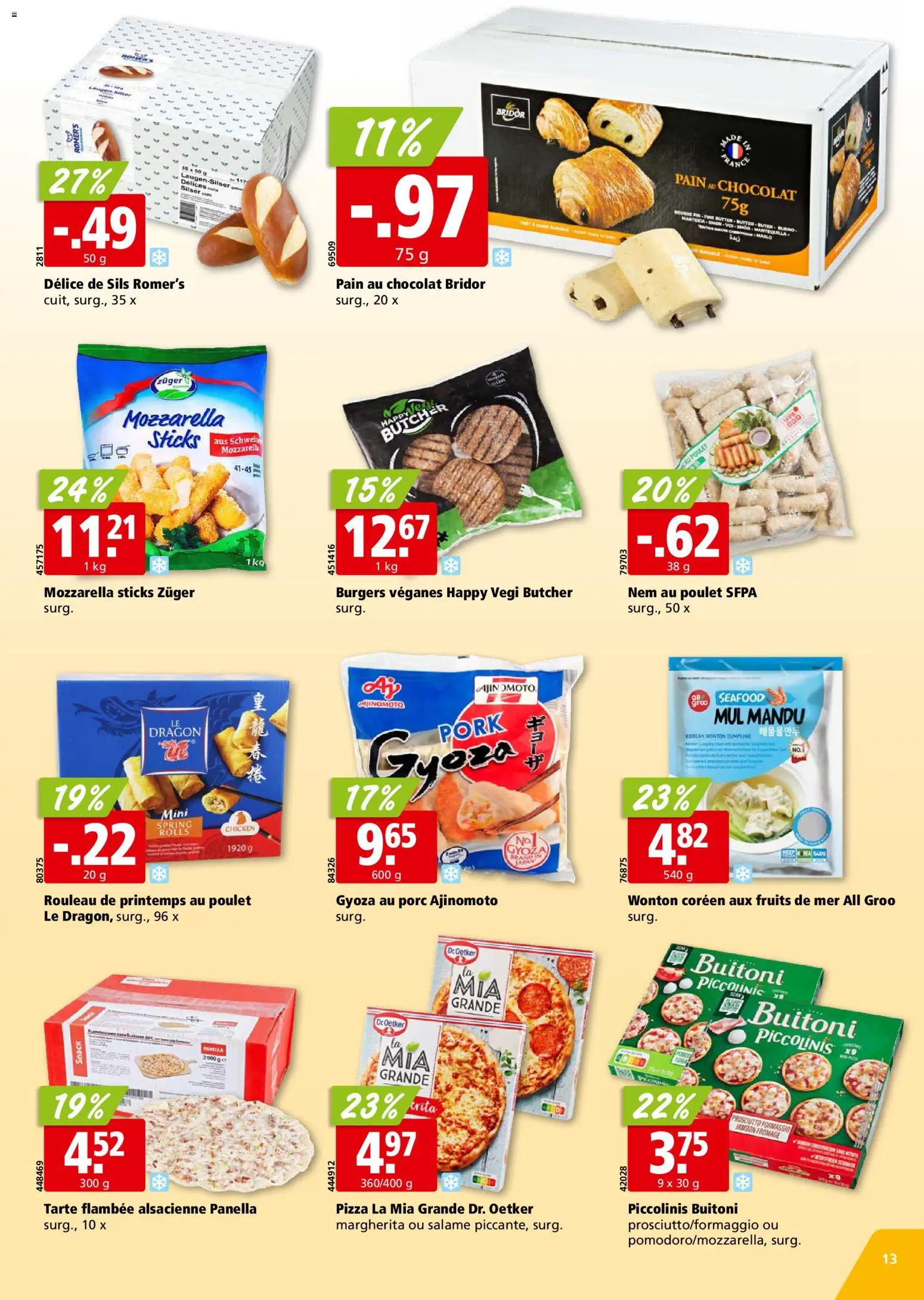 Aligro aktionen Chavannes, Matran, Genève, Sion – gültig ab 03.08.2026 | Seite: 13 | Produkte: Pizza