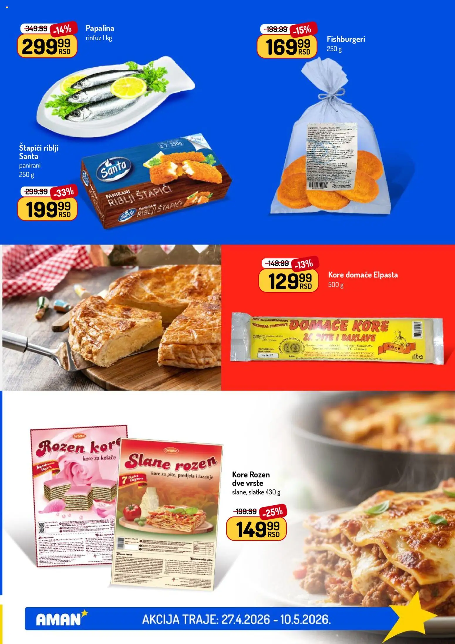 Aman katalog - važi od 27.04.2026 | Strana: 21 | Proizvode: Lazanje, Pita