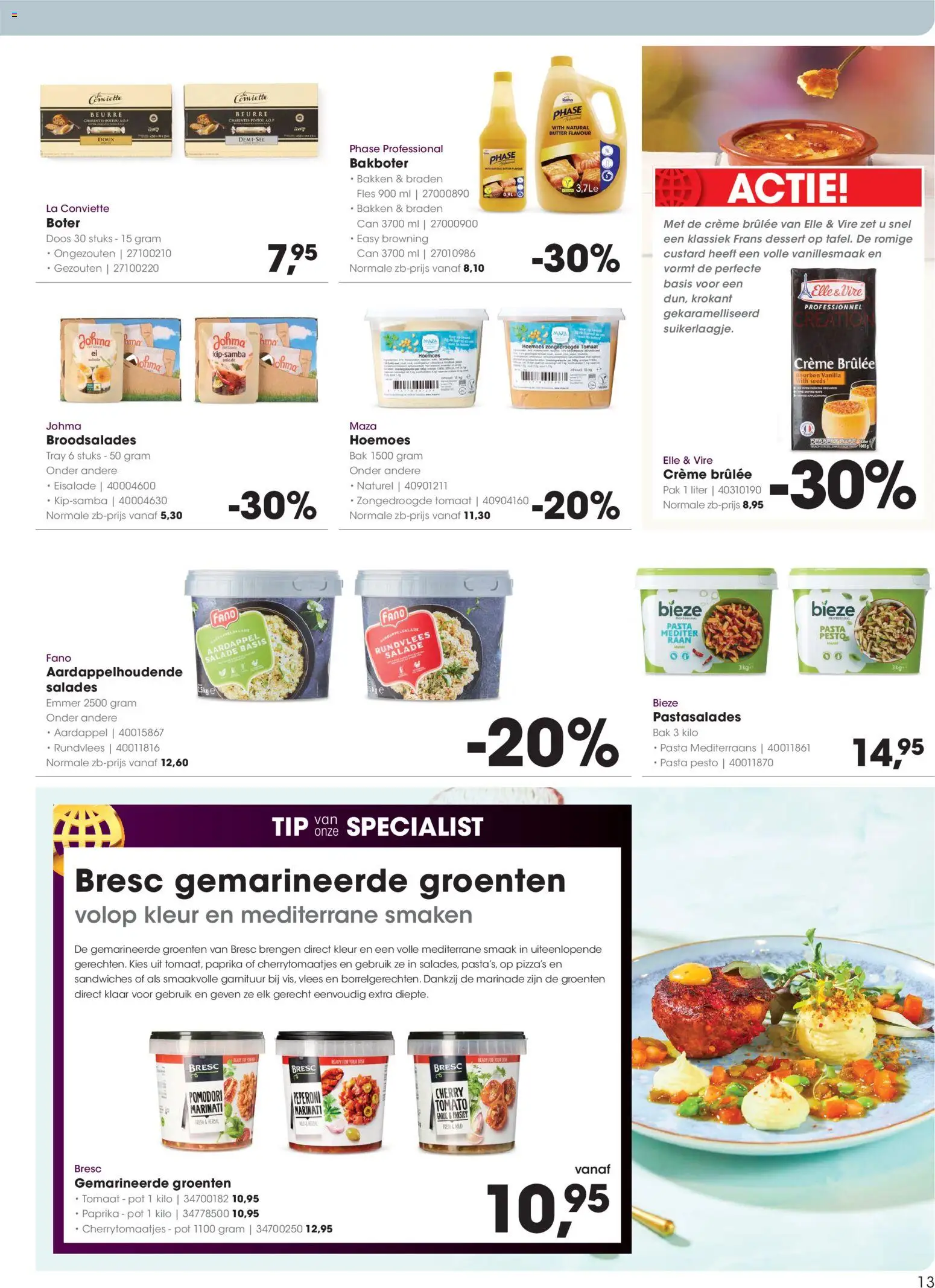 {H1} | Pagina: 13 | Producten: Bourbon, Pot, Salades, Groenten