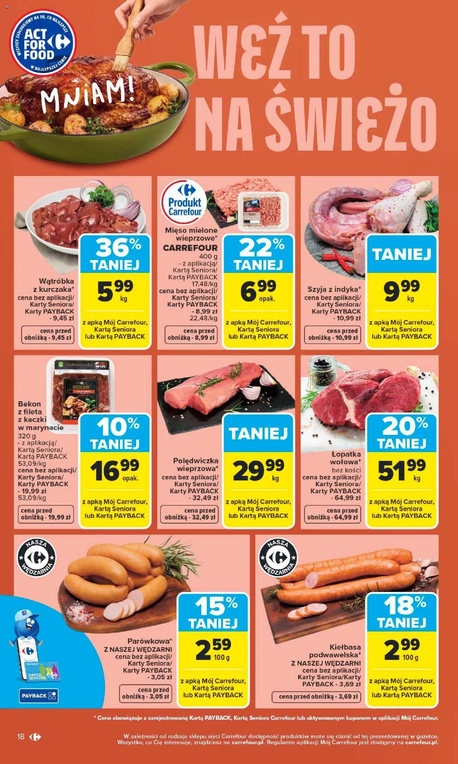 Carrefour gazetka od 25.05.2026 | Strona: 20 | Produkty: Kiełbasa, Karta, Wątróbka, Mięso mielone