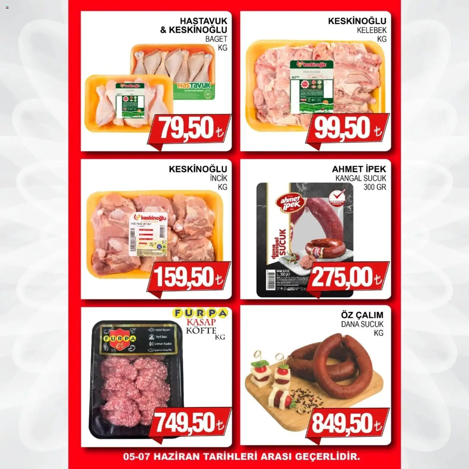 Furpa Katalog - 05.06.2026 tarihinden itibaren geçerlidir | Sayfa: 3 | Ürünler: Piliç, Sucuk