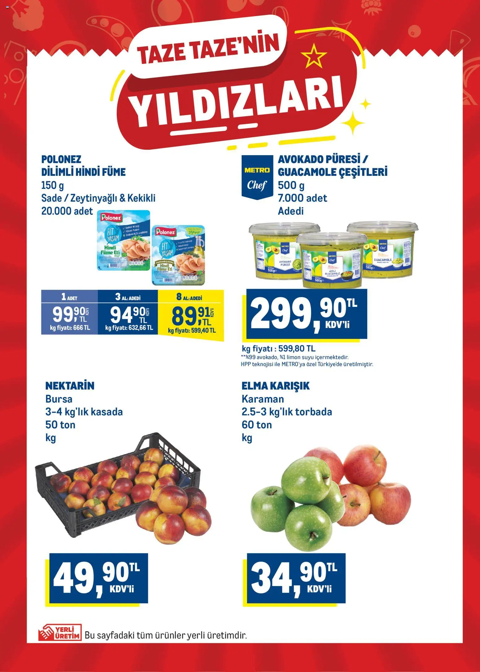 Metro Katalog - 09 Eylül 2026 tarihinden itibaren geçerlidir | Sayfa: 2 | Ürünler: Elma, Avokado, Nektarin, Hindi füme