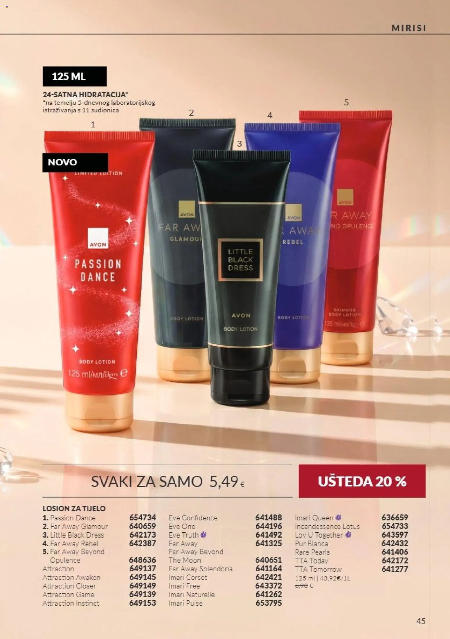 Avon katalog | vrijedi od 01.11.2026 | Stranica: 45 | Proizvodi: Losion za tijelo