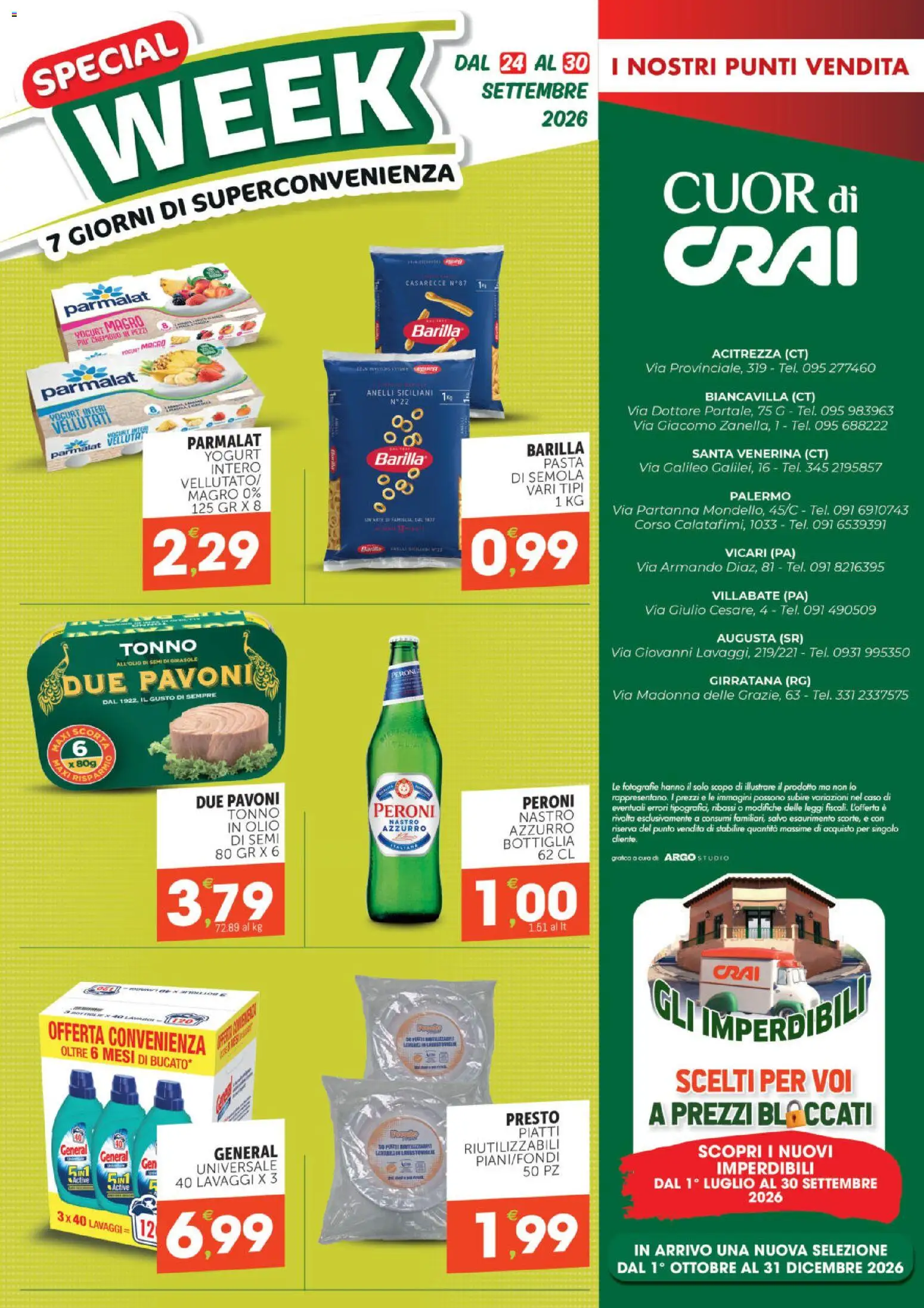 Volantino CRAI del 17/09/2026 | Pagina: 8 | Prodotti: Yogurt, Piatti, Barilla, Semola