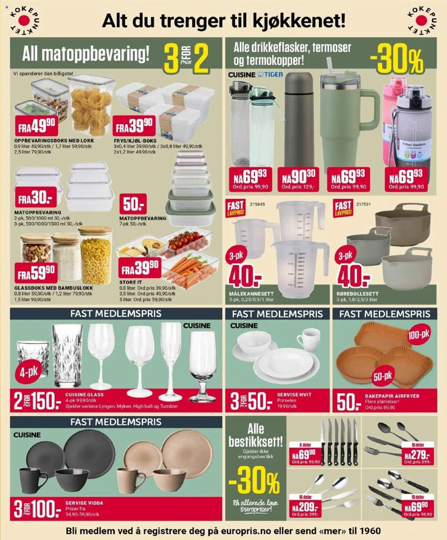 {H1} | Side: 7 | Produkter: Bakepapir, Airfryer, Servise, Glass