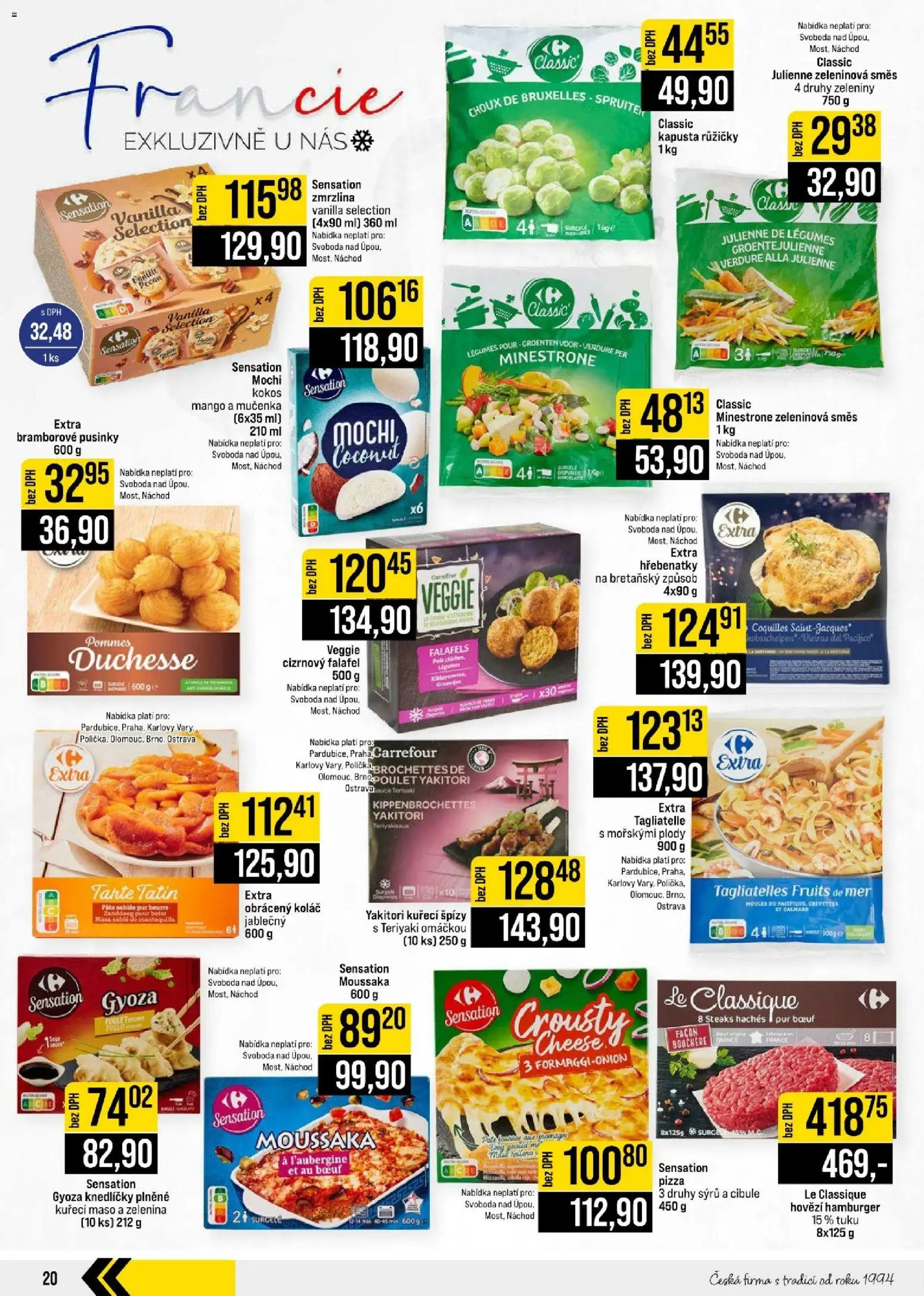 Jip leták - Cash & Carry od 09.09.2026 | Strana: 20 | Produkty: Mango, Zmrzlina, Gyoza, Cibule