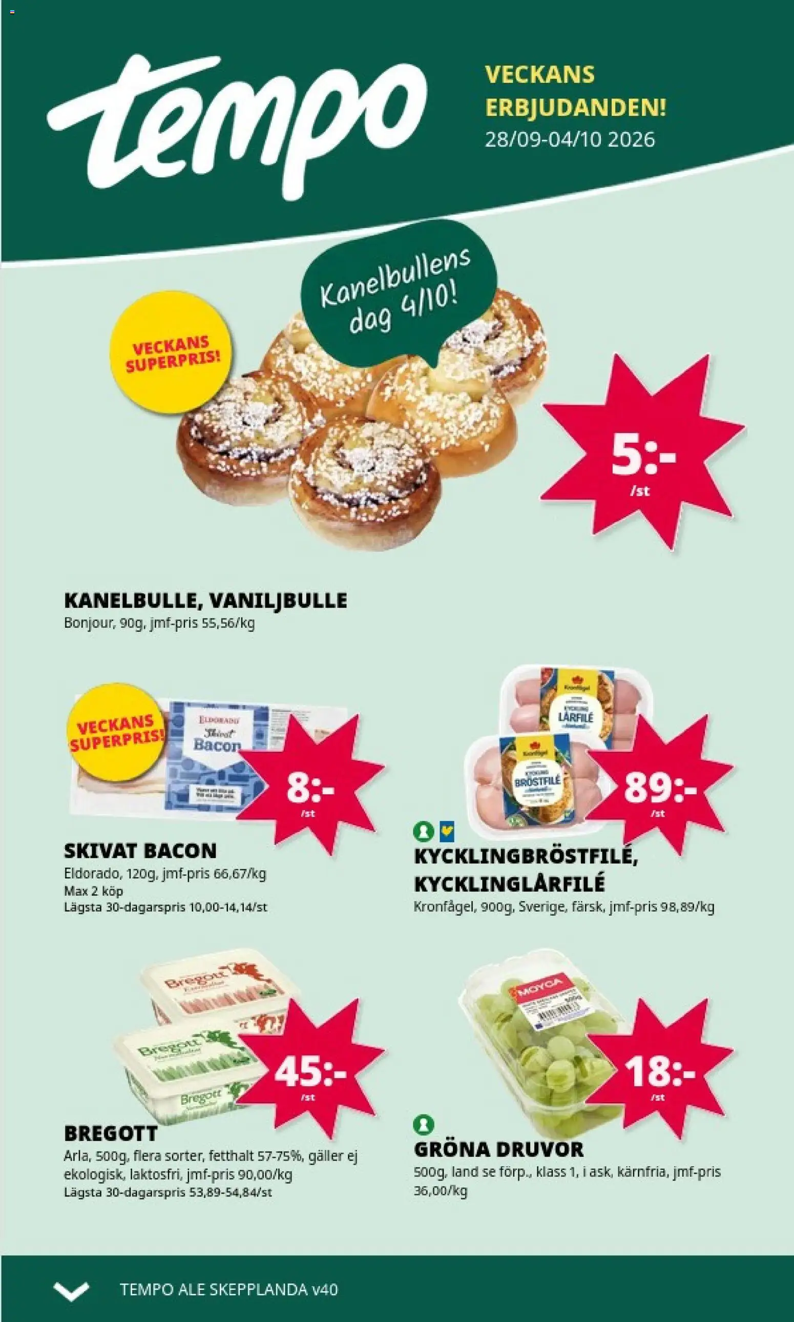 Tempo Måndag 28 September Bästa Erbjudandena