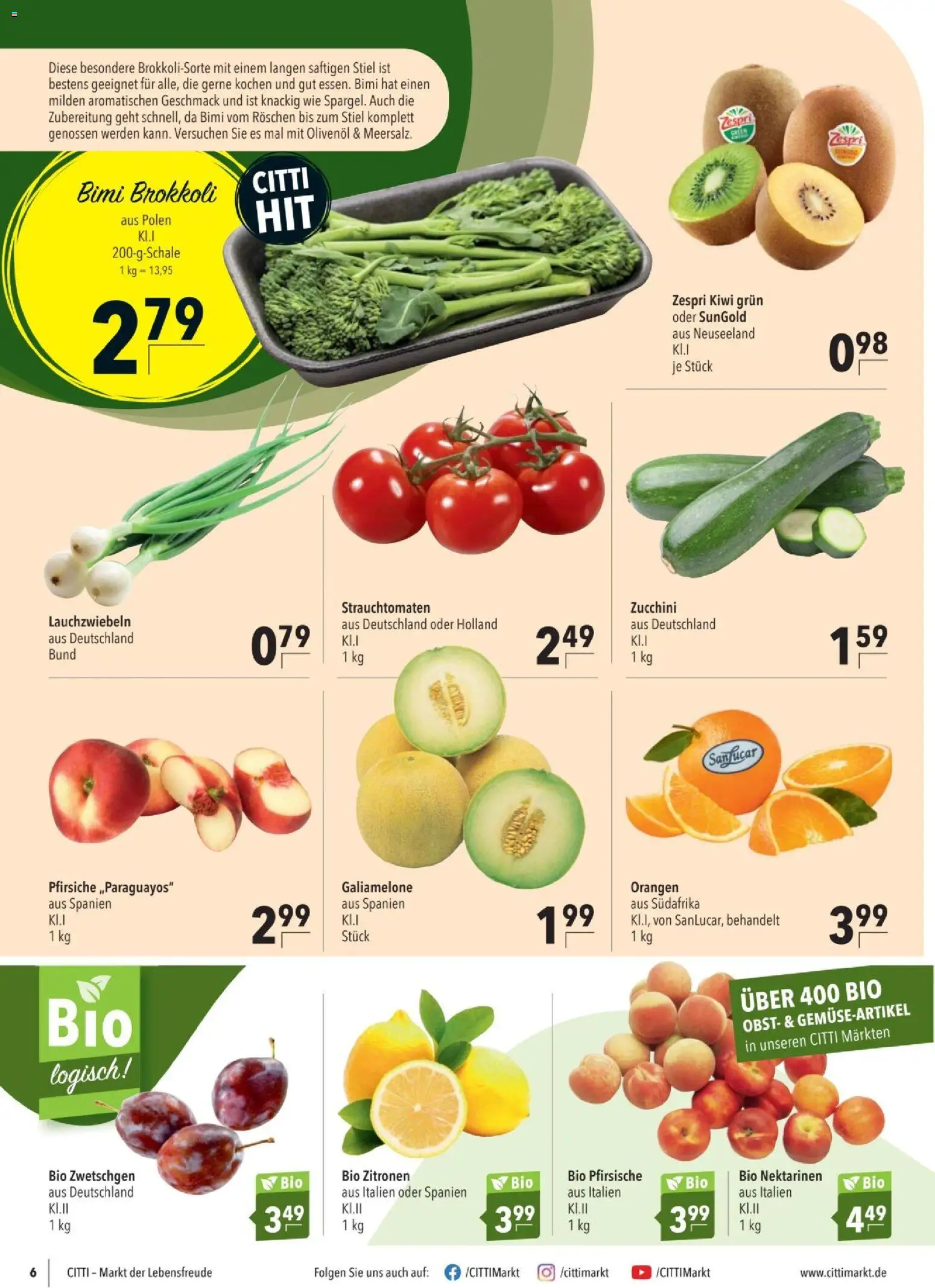 CITTI tilbudsavis – gyldig fra 19/08/2026 | Side: 6 | Produkter: Kiwi, Hat