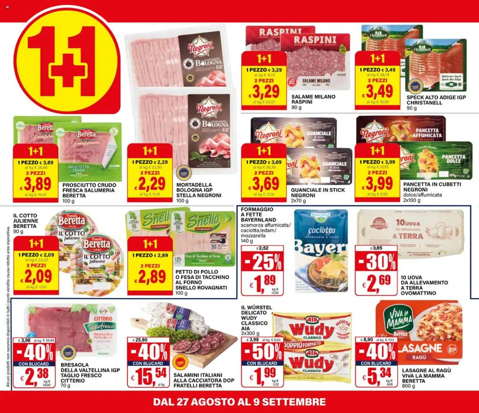 Volantino Il Gigante del 27/08/2026 | Pagina: 8 | Prodotti: Speck, Petto di Pollo, Pollo, Bresaola