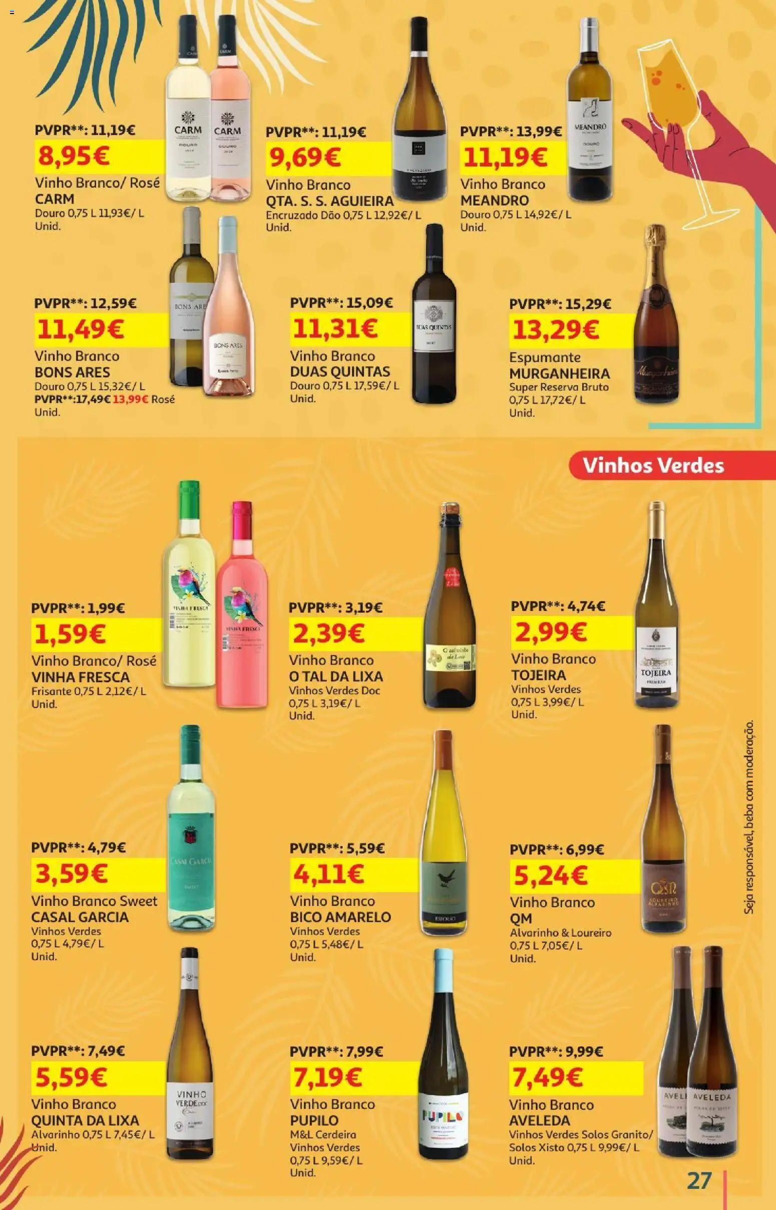 Auchan - Férias de Verão  Casa Verão │ válido de 22/07/2026 | Página: 27 | Produtos: Lixa, Espumante, Vinho
