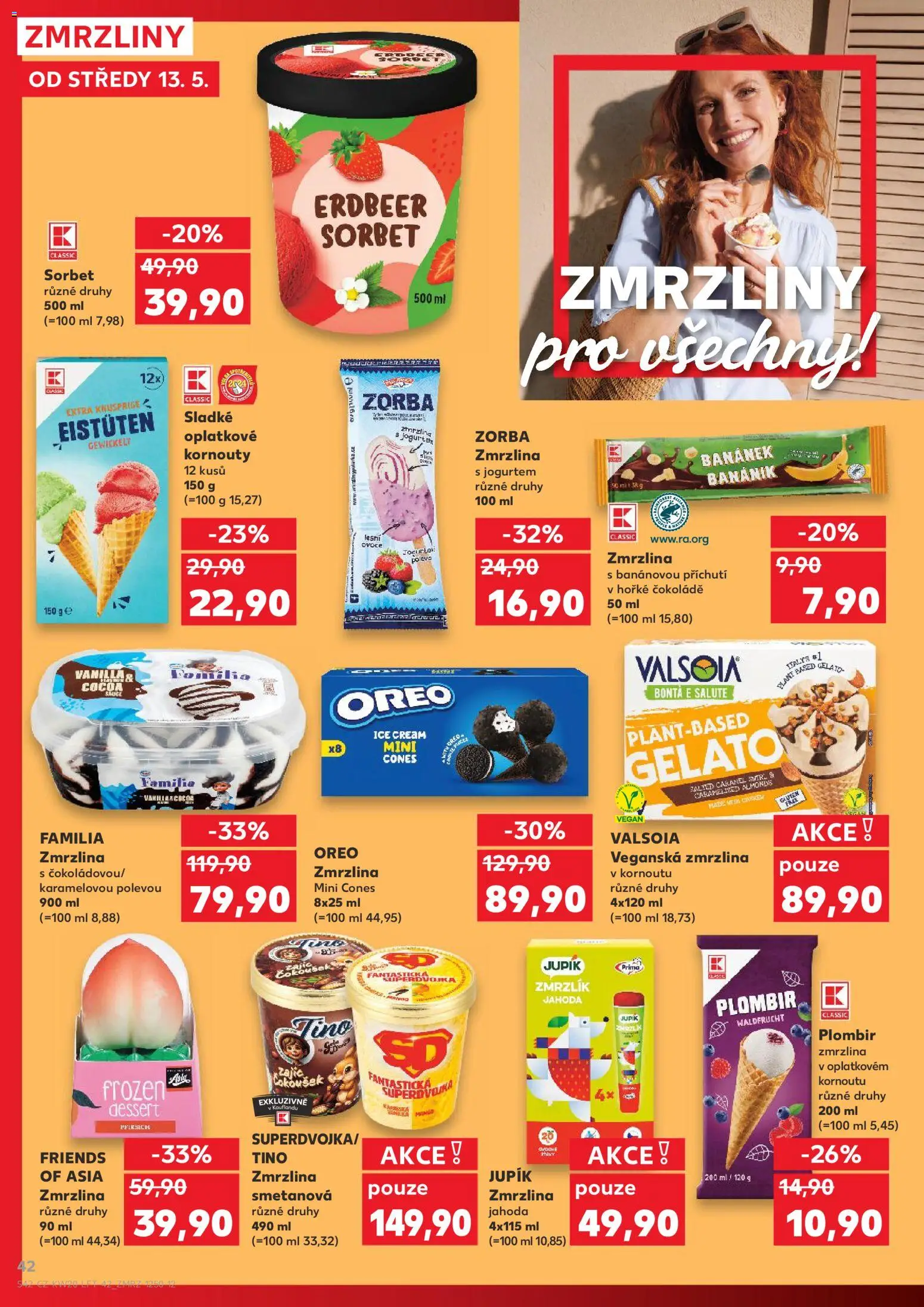 Kaufland leták od 13.05.2026 | Strana: 42 | Produkty: Vegan, Zmrzlina, Veganská zmrzlina, Plombir