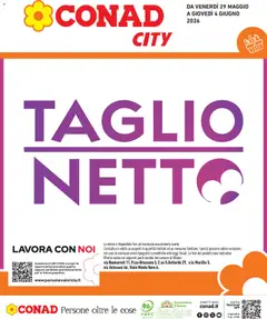 Anteprima del volantino Conad volantino City Lombardia valido a partire dal 29.05.2026