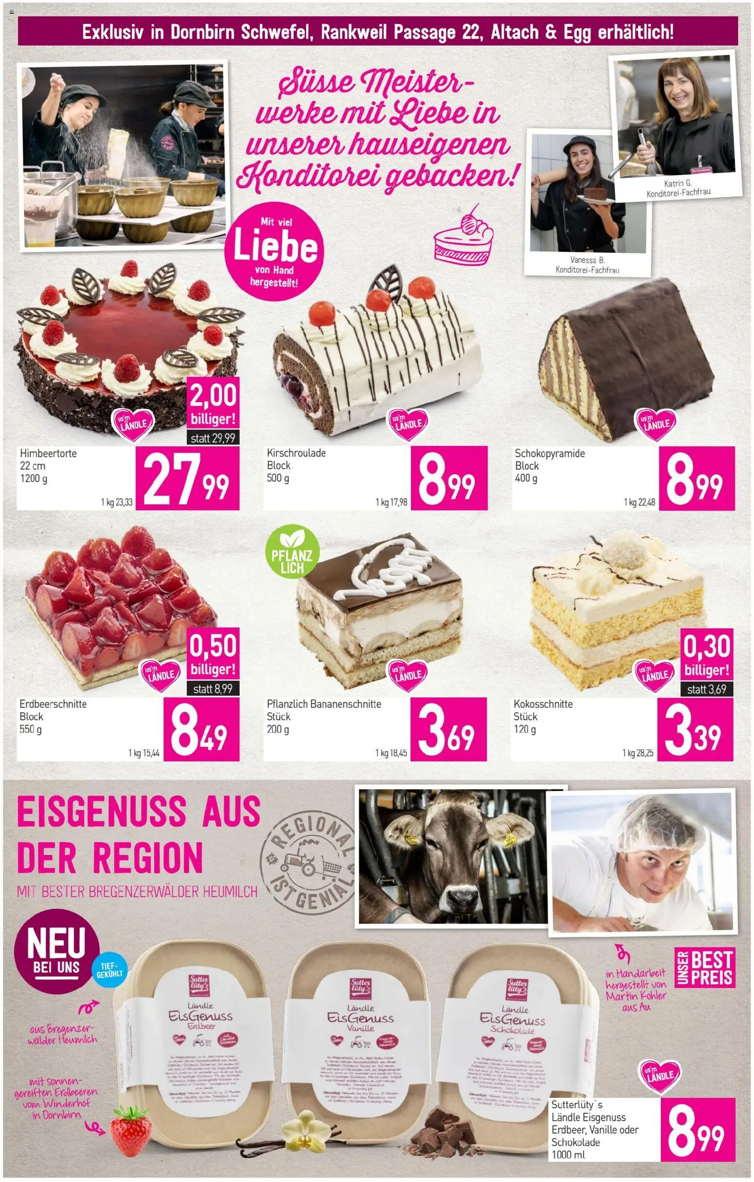 Sutterlüty Flugblatt gültig ab 21.05.2026 | Seite: 4 | Produkte: Erdbeeren, Schokolade