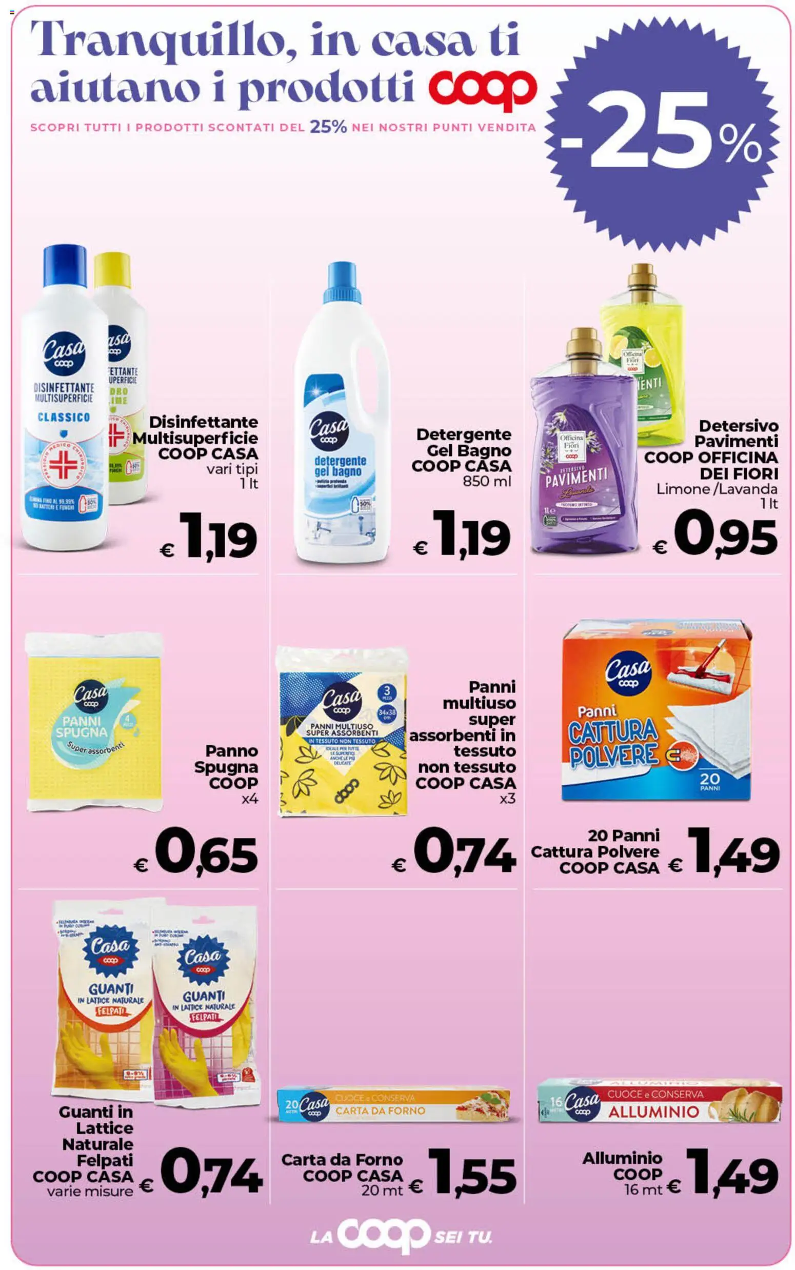 Volantino COOP del 07.04.2026 | Pagina: 8 | Prodotti: Spugna, Detergente, Limone, Bagno