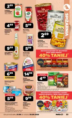 Pogląd oferty "Sałatka z tuńczykiem Rio Mare, Sałatka z tuńczykiem (różne rodzaje)" - ważna od 21.09.2026 | Strona: 23