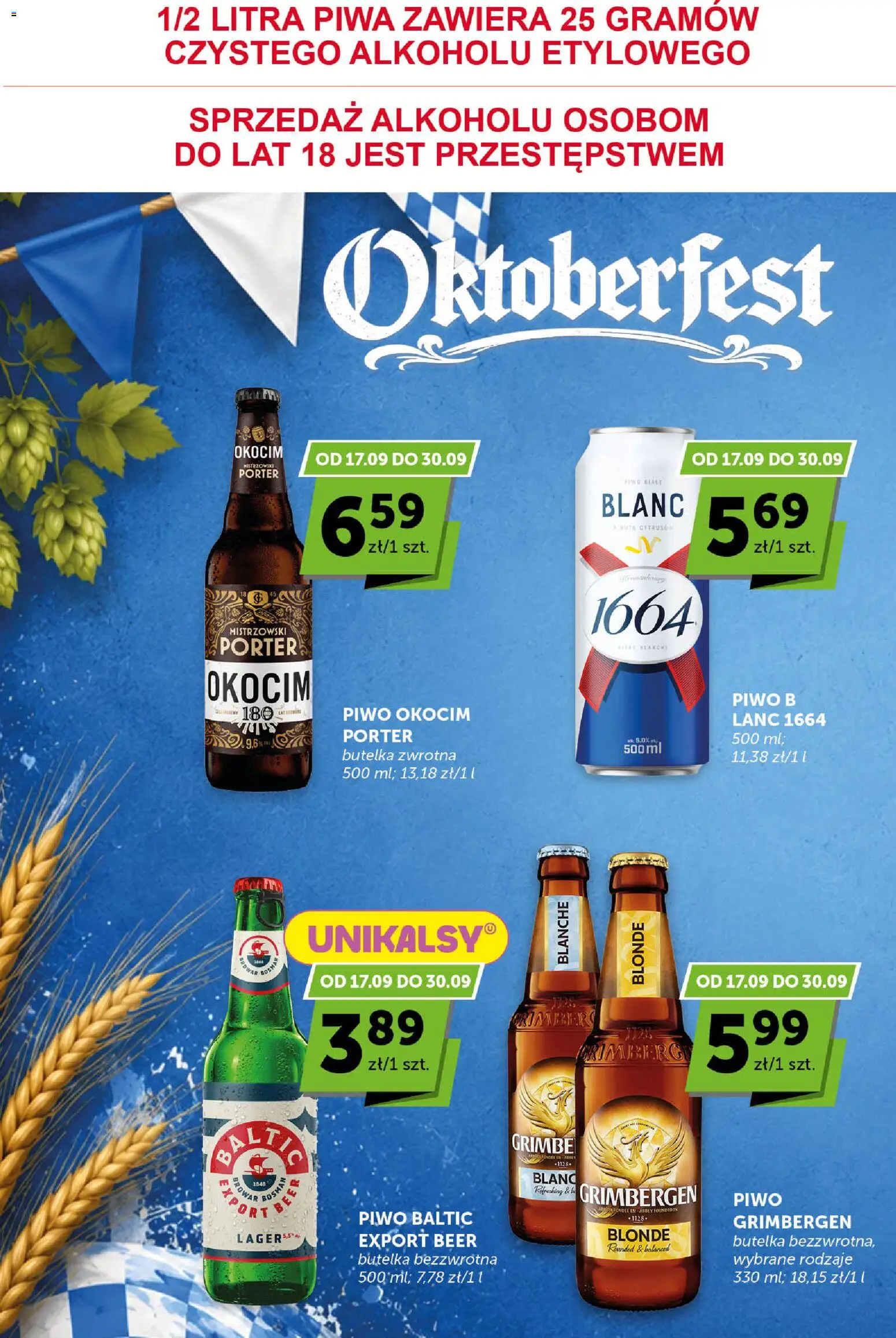 Groszek gazetka - Katalog od 17.09.2026 | Strona: 8 | Produkty: Piwo