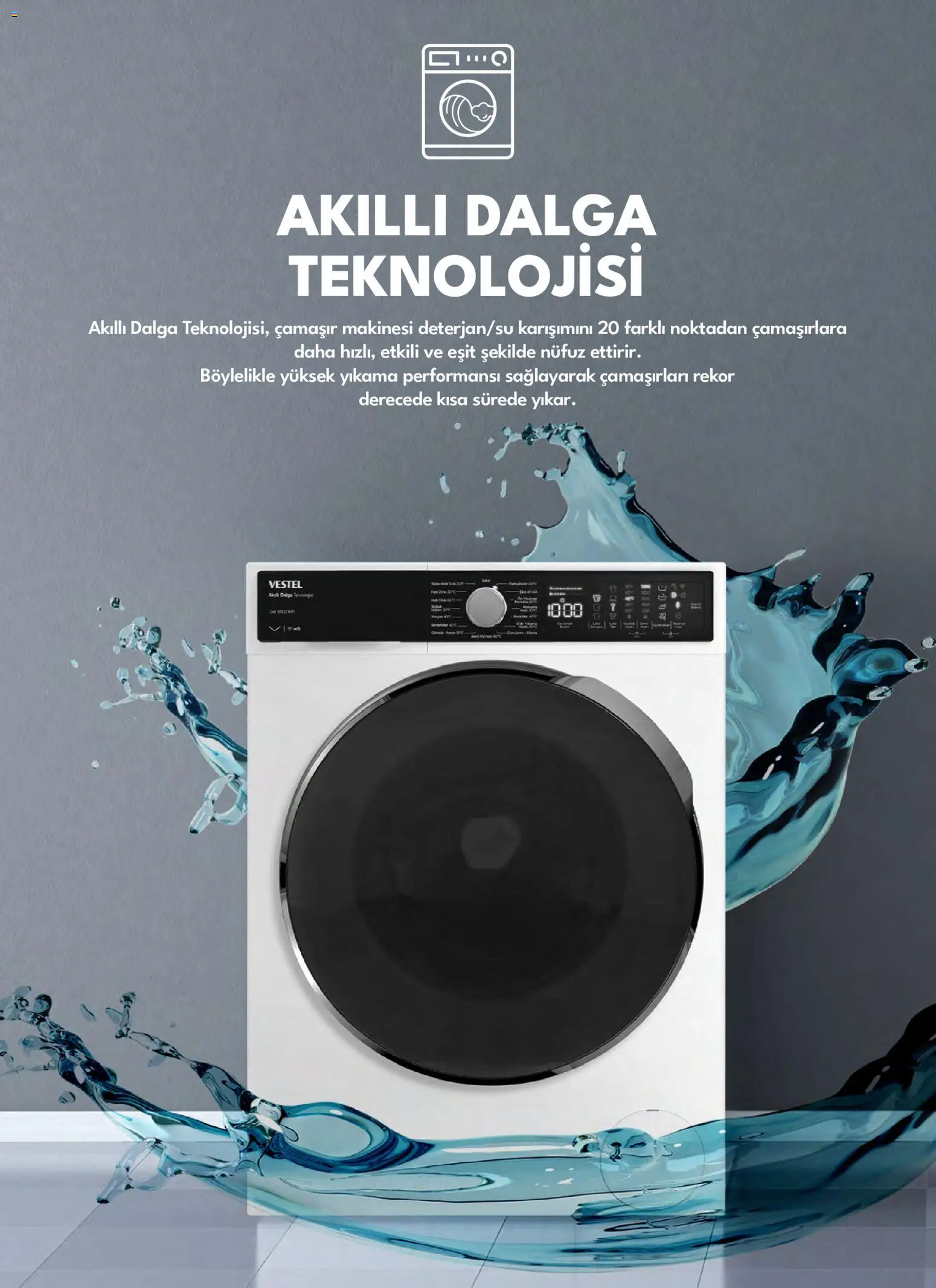 Vestel Beyaz Eşya Katalog - 01 Ekim 2026 tarihinden itibaren geçerlidir | Sayfa: 39 | Ürünler: Çamaşır makinesi