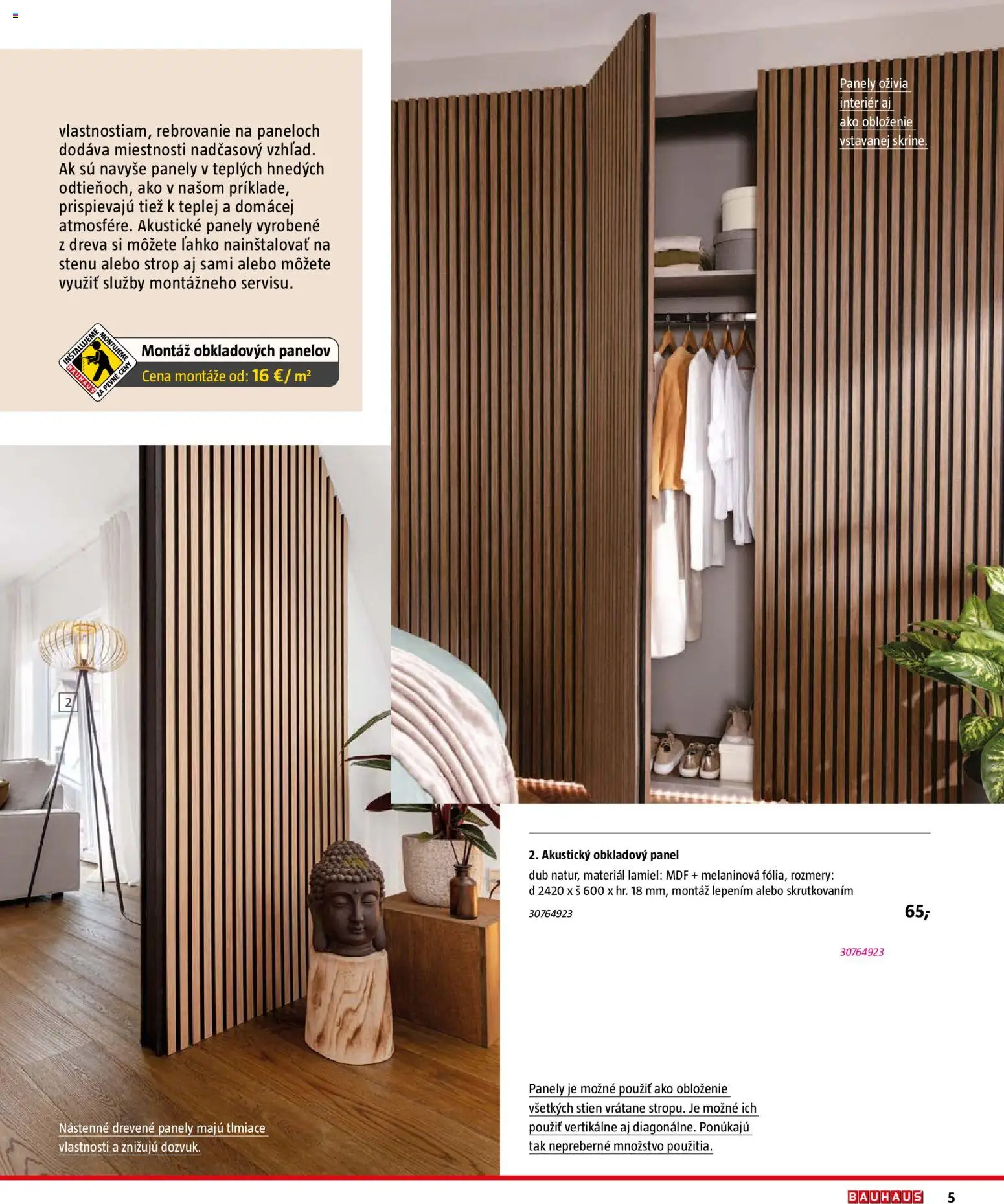 Nové Bauhaus akcie – leták je platný od 03.08.2026 | Strana: 5 | Produkty: Panely