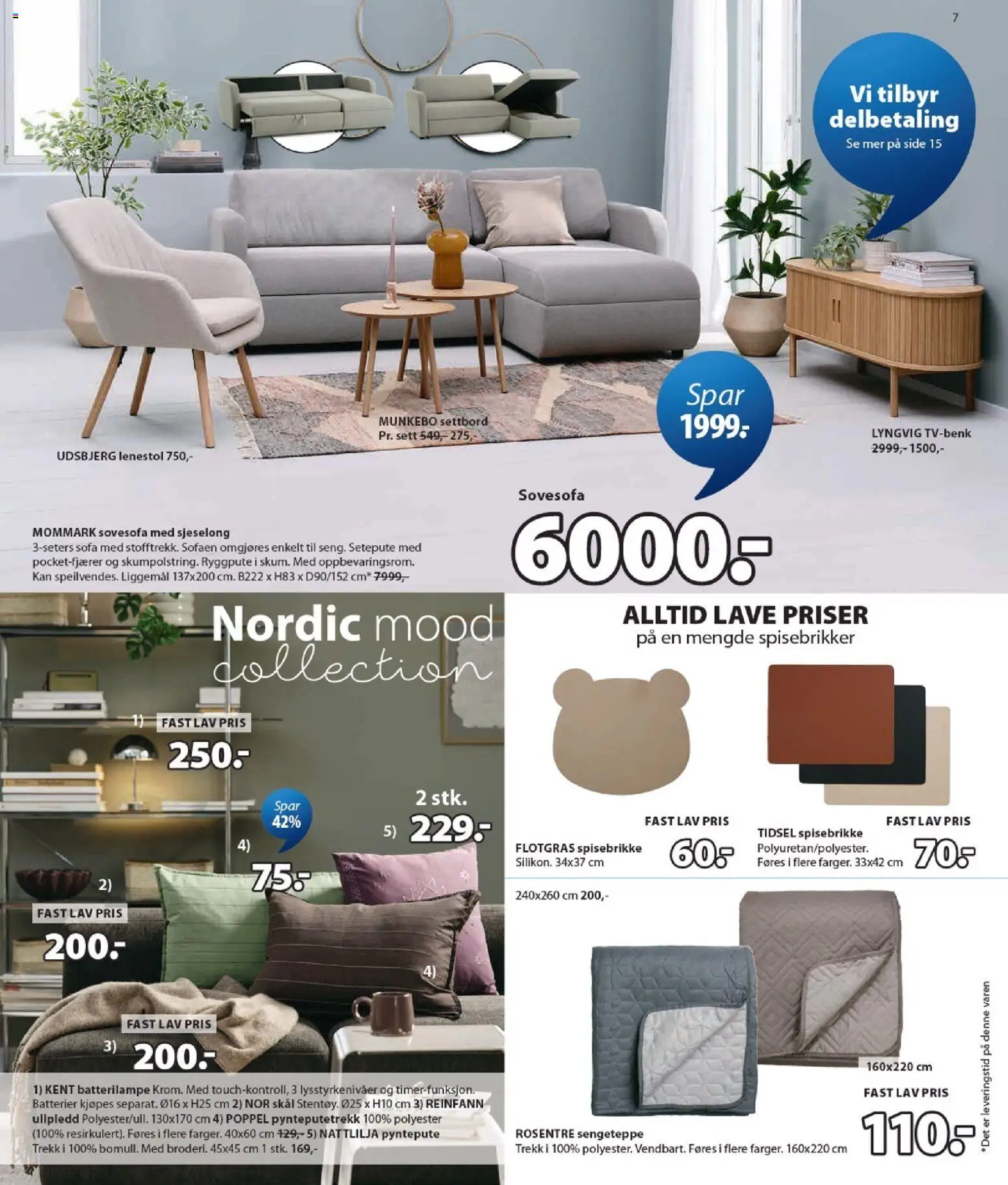 {H1} | Side: 7 | Produkter: Tv, Pyntepute, Sofa, Sjeselong