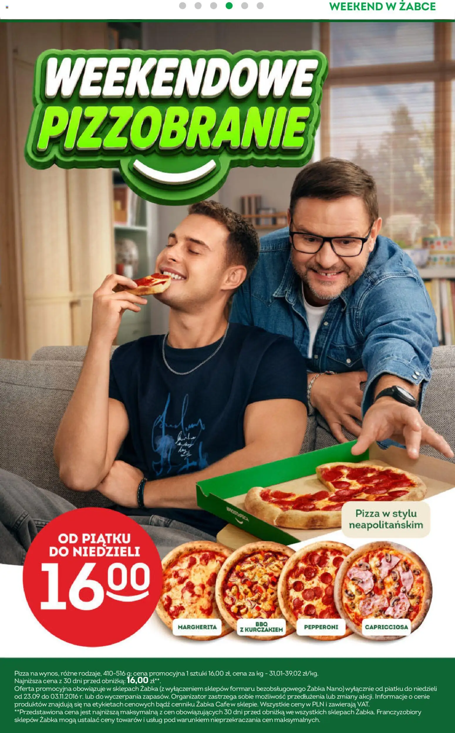 Żabka gazetka - Weekendowe promocje od 09.10.2026 | Strona: 5 | Produkty: Pizza