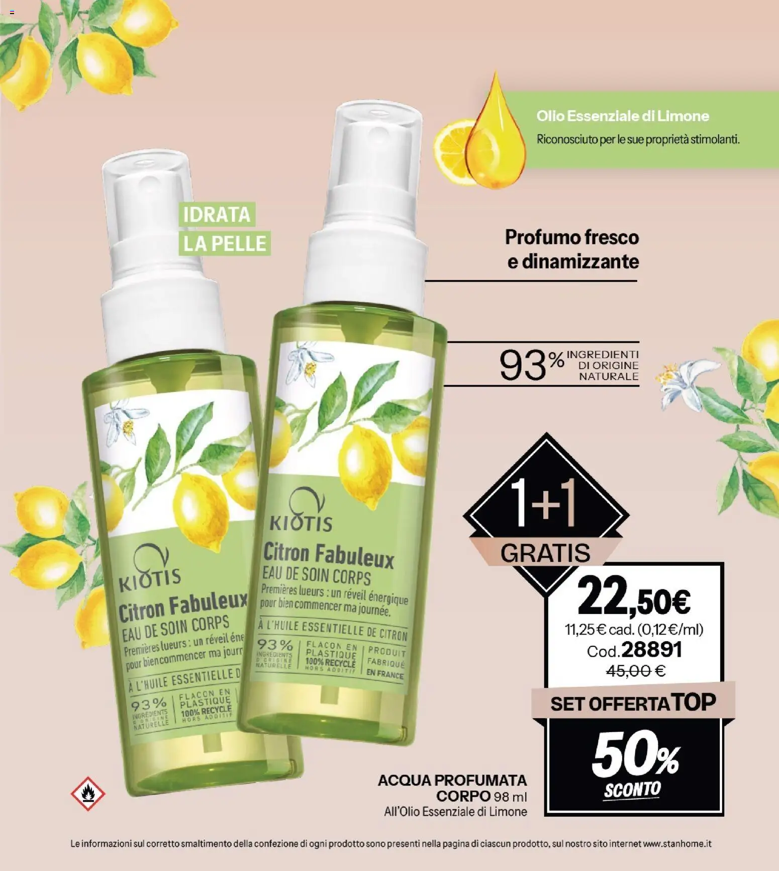 Volantino Stanhome del 23/06/2026 | Pagina: 84 | Prodotti: Acqua, Limone, Olio, Top