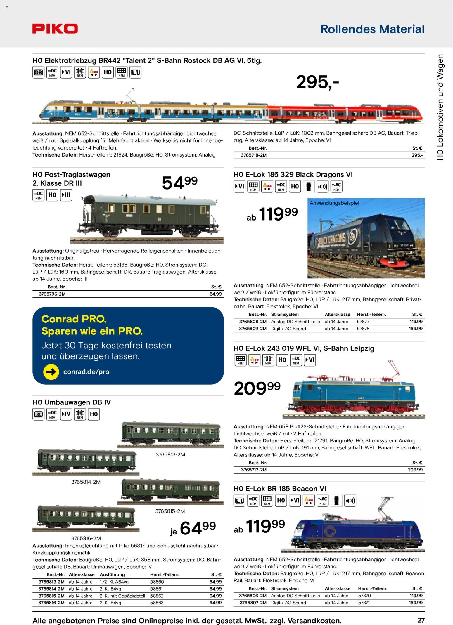 Conrad Modellbahn Katalog – gültig ab 07.09.2026 | Seite: 31