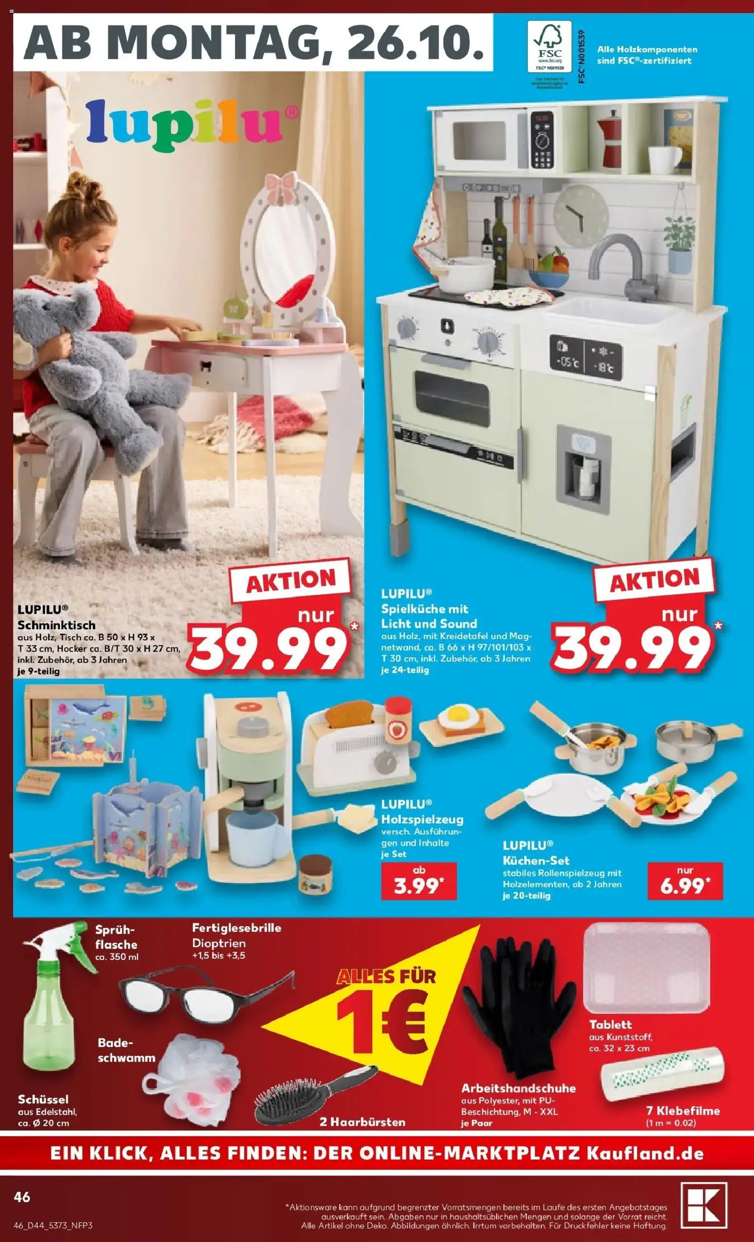 Prospekt Kaufland ab 26.10.2026 » Angebote Online zum Blättern | Seite: 50 | Produkte: Hocker, Tisch, Schminktisch