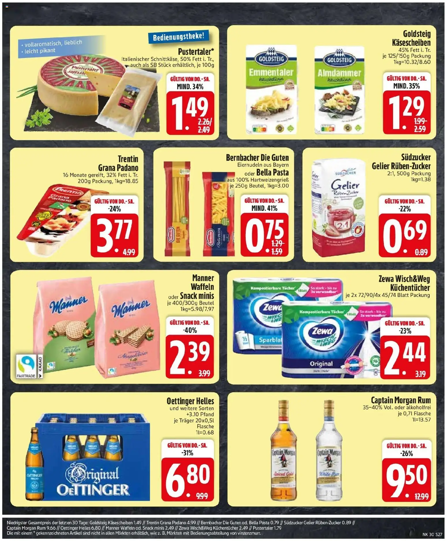 Edeka prospekt Emmerting – gültig ab 20.07.2026 | Seite: 29 | Produkte: Oettinger, Waffeln, Zucker, Captain morgan