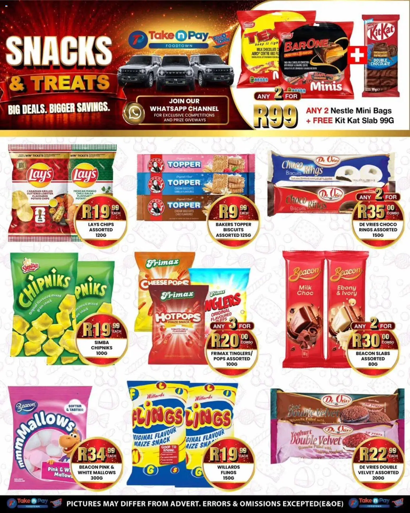 New Take n Pay catalogue – valid from 29/06/2026 | Page: 4 | Products: Biscuits, Chocolate, Cream, Peach