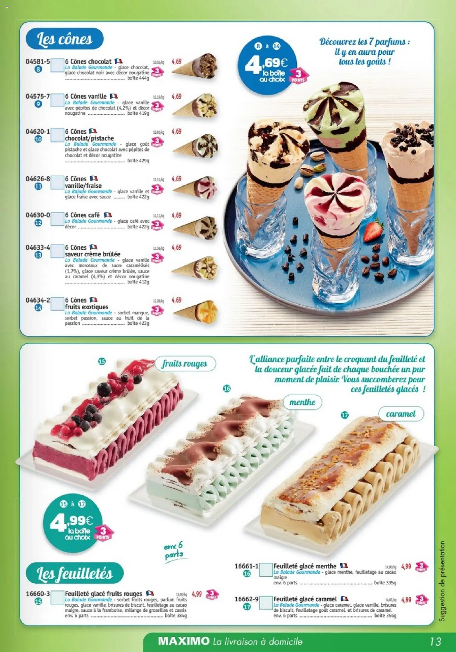 {H1} | Page: 13 | Produits: Sucre, Fruit de la passion, Café, Crème