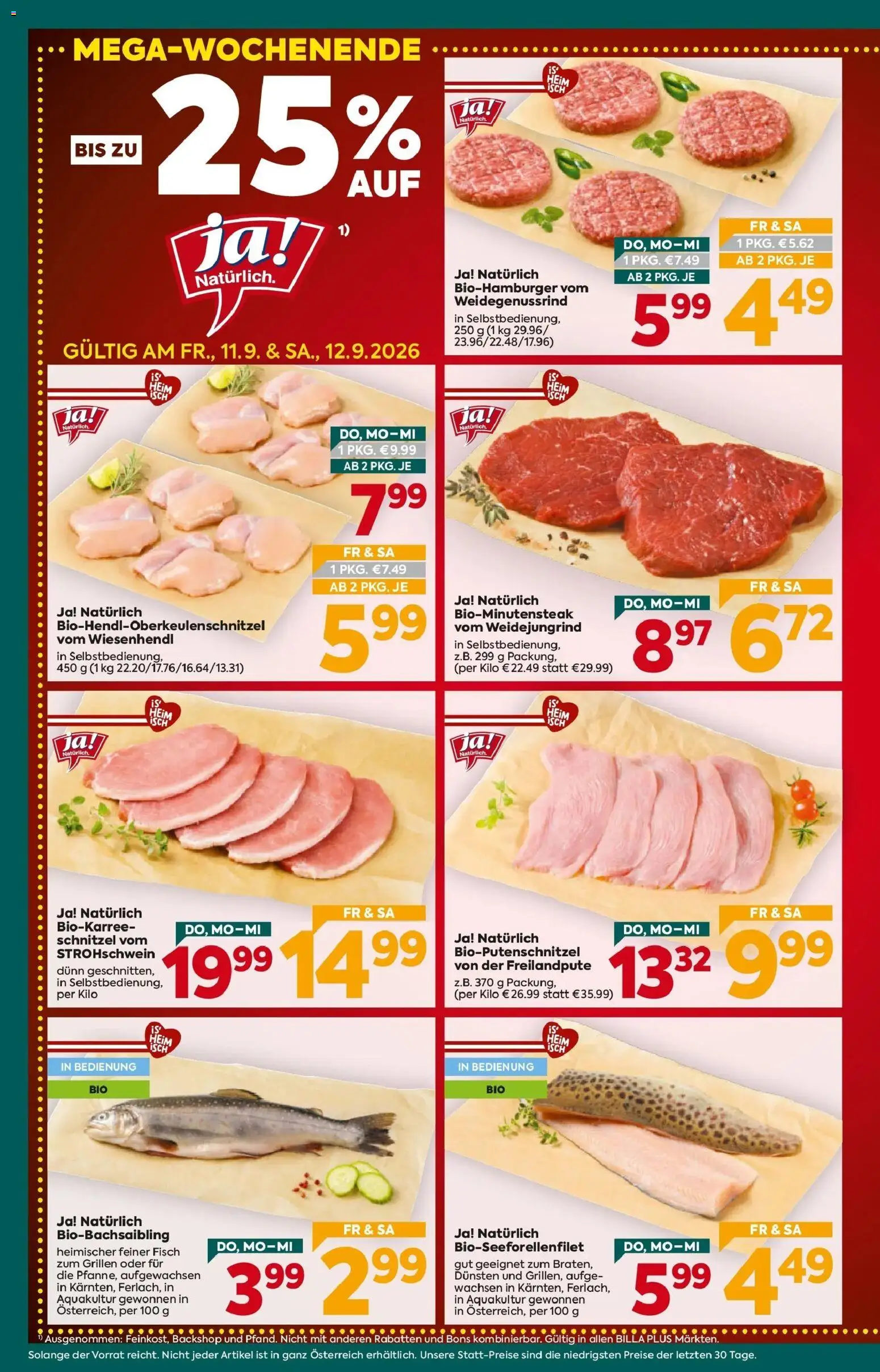 Billa Plus Flugblatt - Steiermark von 10.09.2026 - Aktuelle Angebote | Seite: 4 | Produkte: Fisch