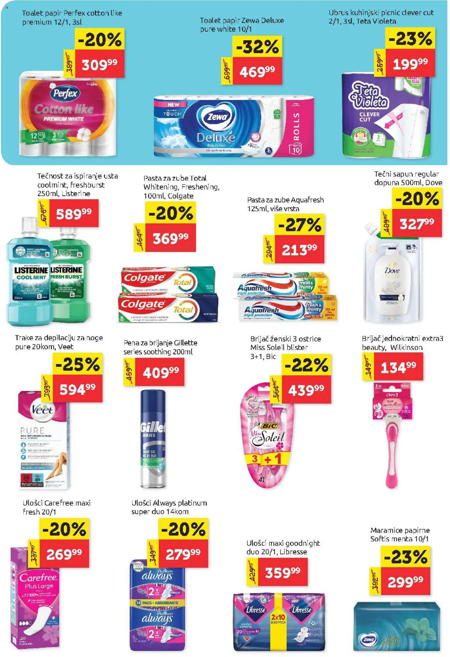 SuperVERO katalog - važi od 20.08.2026 | Strana: 21 | Proizvode: Tečni sapun, Colgate, Maramice, Pasta za zube