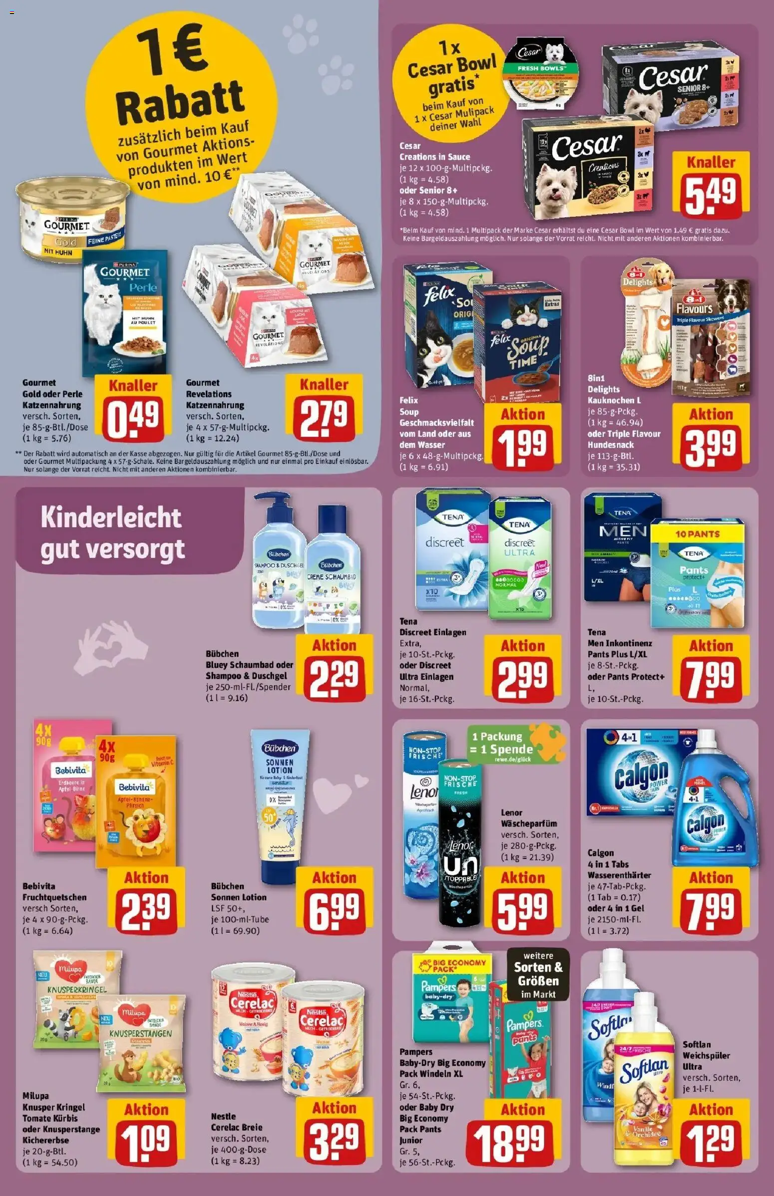 Rewe Prospekt Köln / Weidenpesch – gültig ab 10.08.2026 | Seite: 24 | Produkte: Orchidee, Creme, Duschgel, Weichspüler