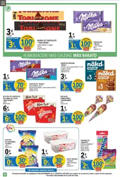 Vista previa E.Leclerc Trujillo válido desde el 01/07/2026 | Página: 6 | Productos: Leche, Golosinas, Bolsa, Συσκευή ροής