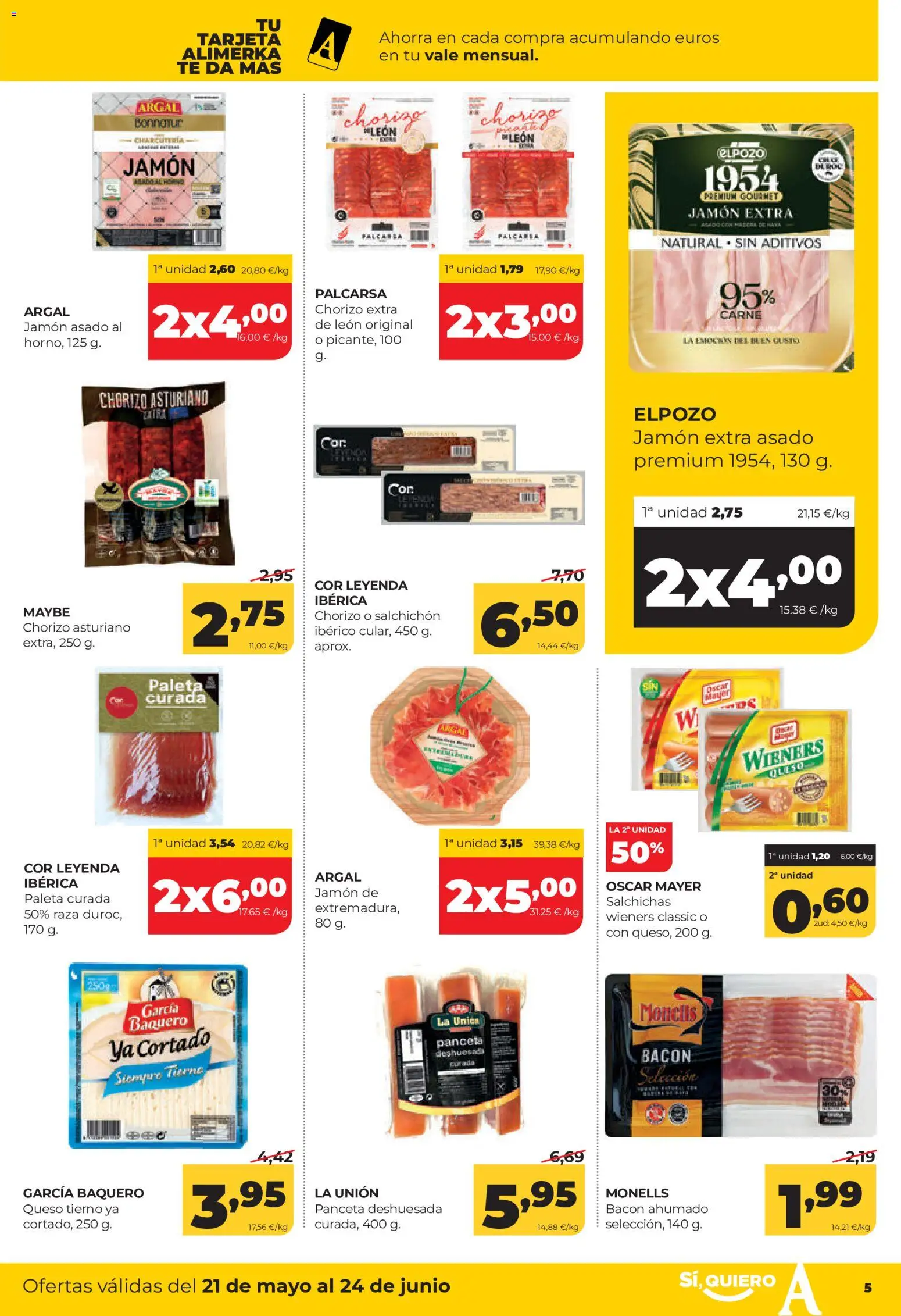 Alimerka Mensual Asturias │ válido desde el 21.05.2026 | Página: 5 | Productos: Queso, Ηλεκτρικός φούρνος, Té, Horno