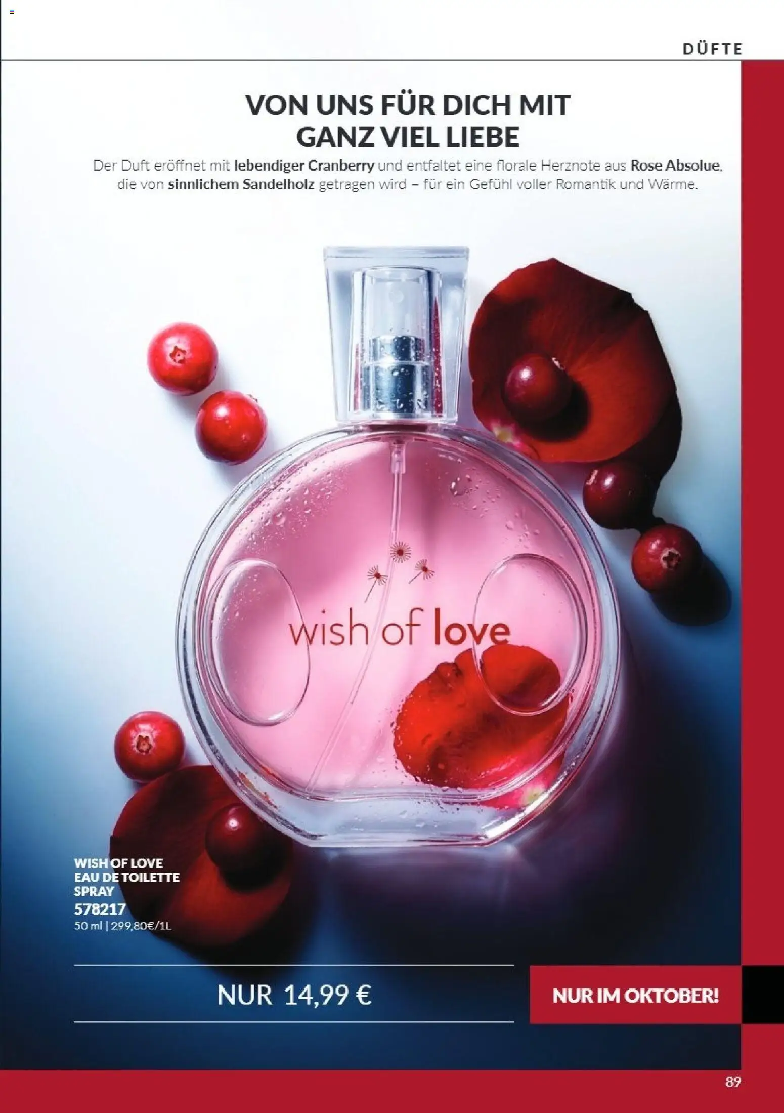 AVON Katalog Oktober 2026 – gültig ab 01.10.2026 | Seite: 89 | Produkte: Toilette, Duft, Eau de Toilette