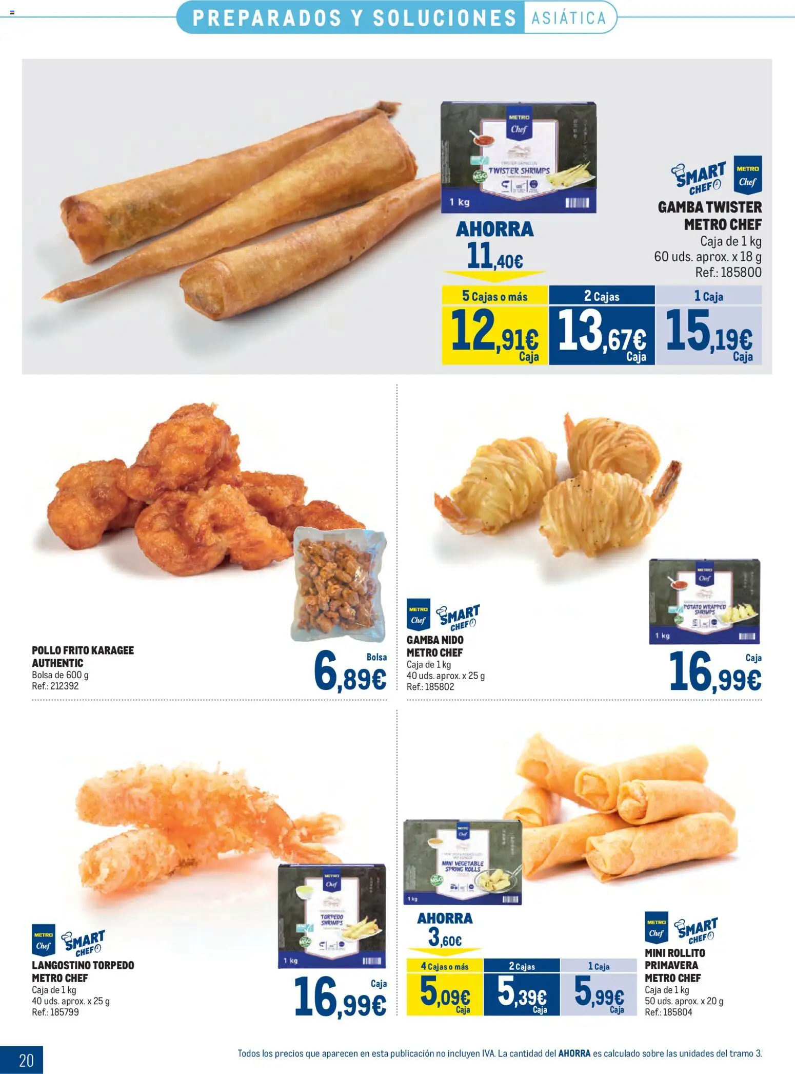 Makro Congelados Norte │ válido desde el 04.05.2026 | Página: 20 | Productos: Bolsa, Caja, Langostino, Gamba