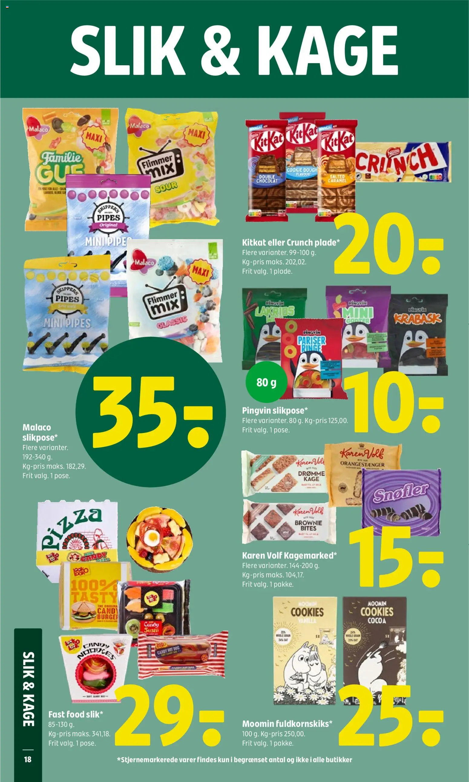 Coop 365 tilbudsavis – gyldig fra 07.05.2026 | Side: 21 | Produkter: Pizza, Slik, Cookies, Sushi