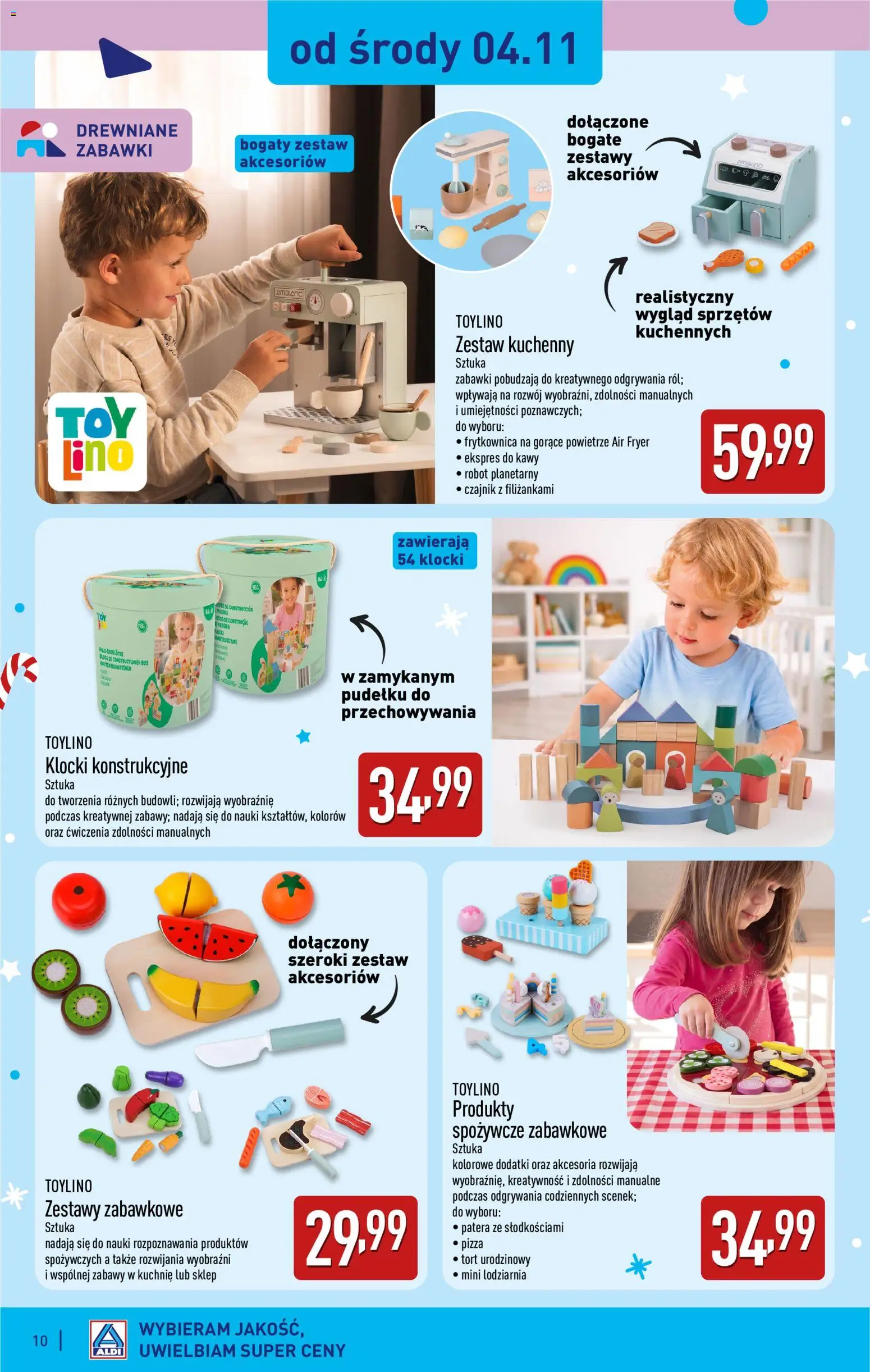 Aldi gazetka - Zabawki dla każdego od 31.10.2026 | Strona: 10 | Produkty: Zabawki, Ekspres do kawy, Robot, Tort