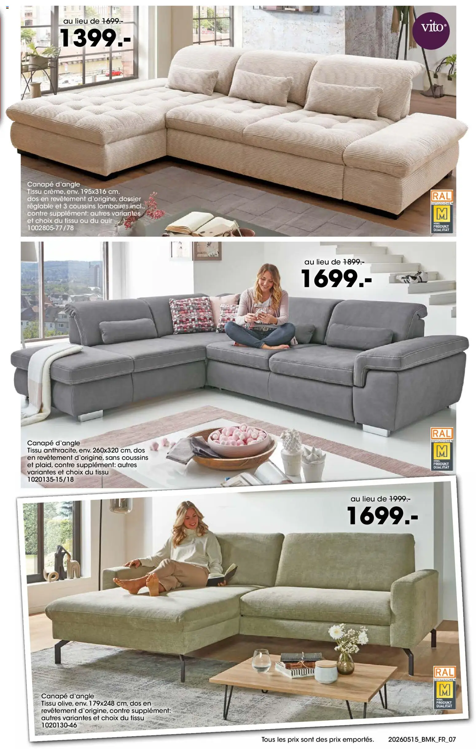 {H1} | Page: 7 | Produits: Canapé